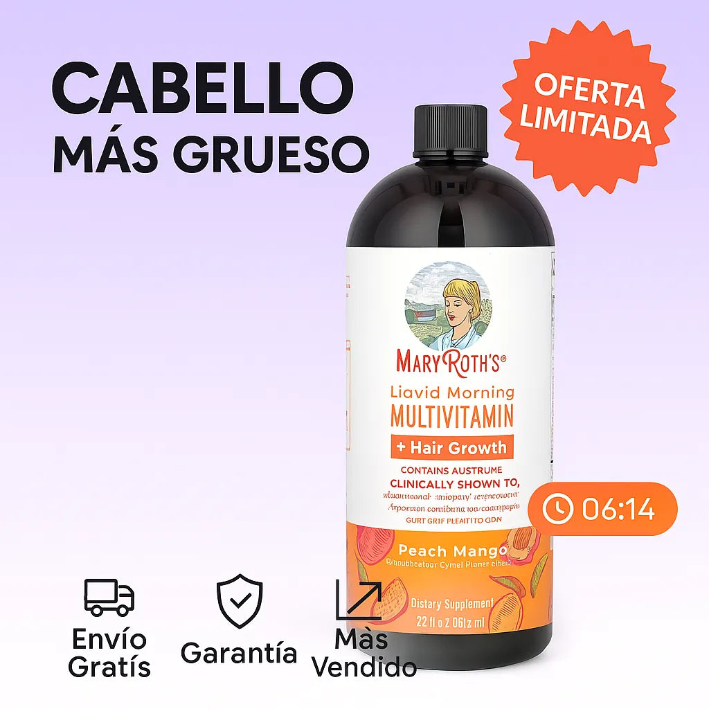 Mary Ruths Multivitamínico Matutino + Crecimiento del Cabello 887mL