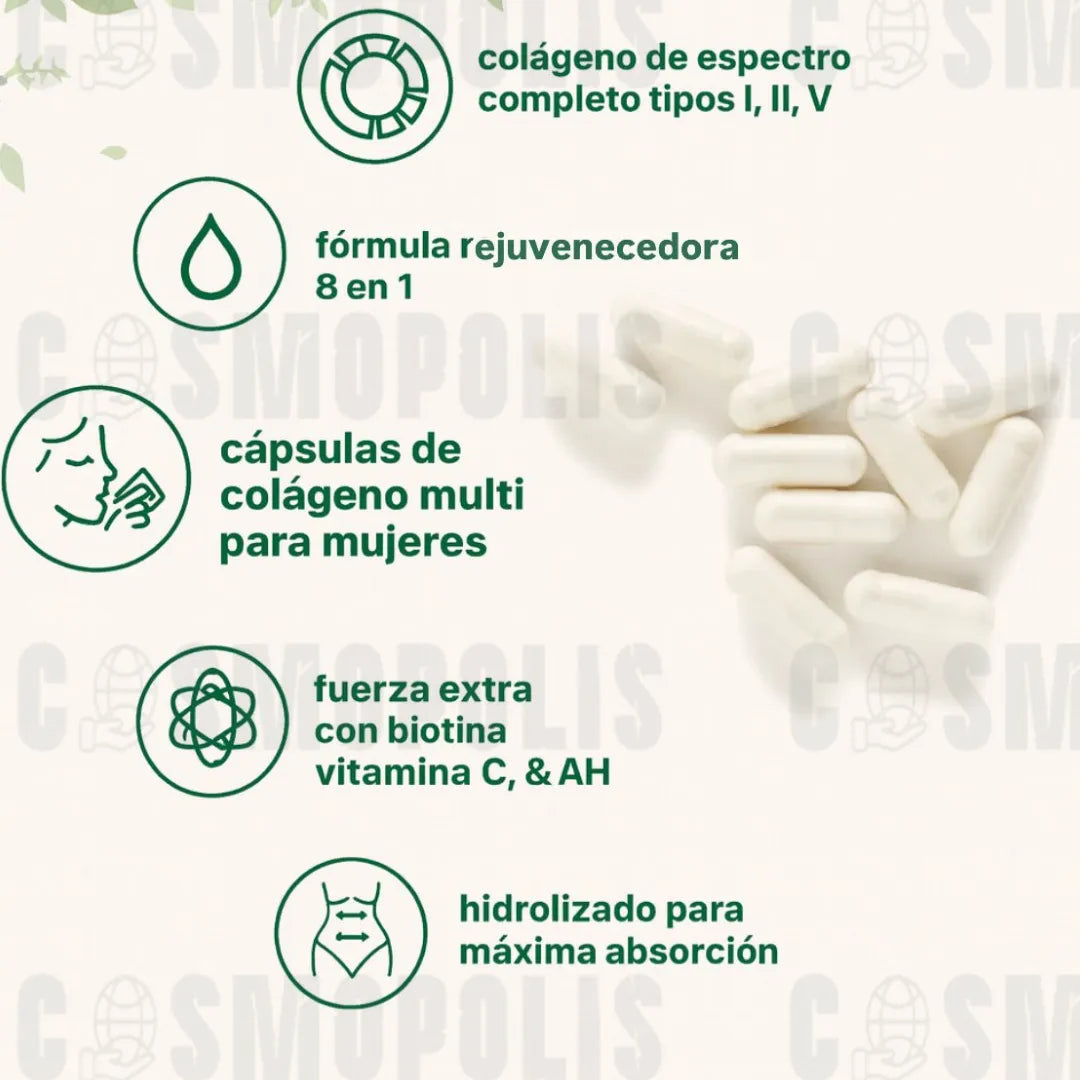 Microingredients® Multi Colágeno 8 en 1 - 90 Cápsulas