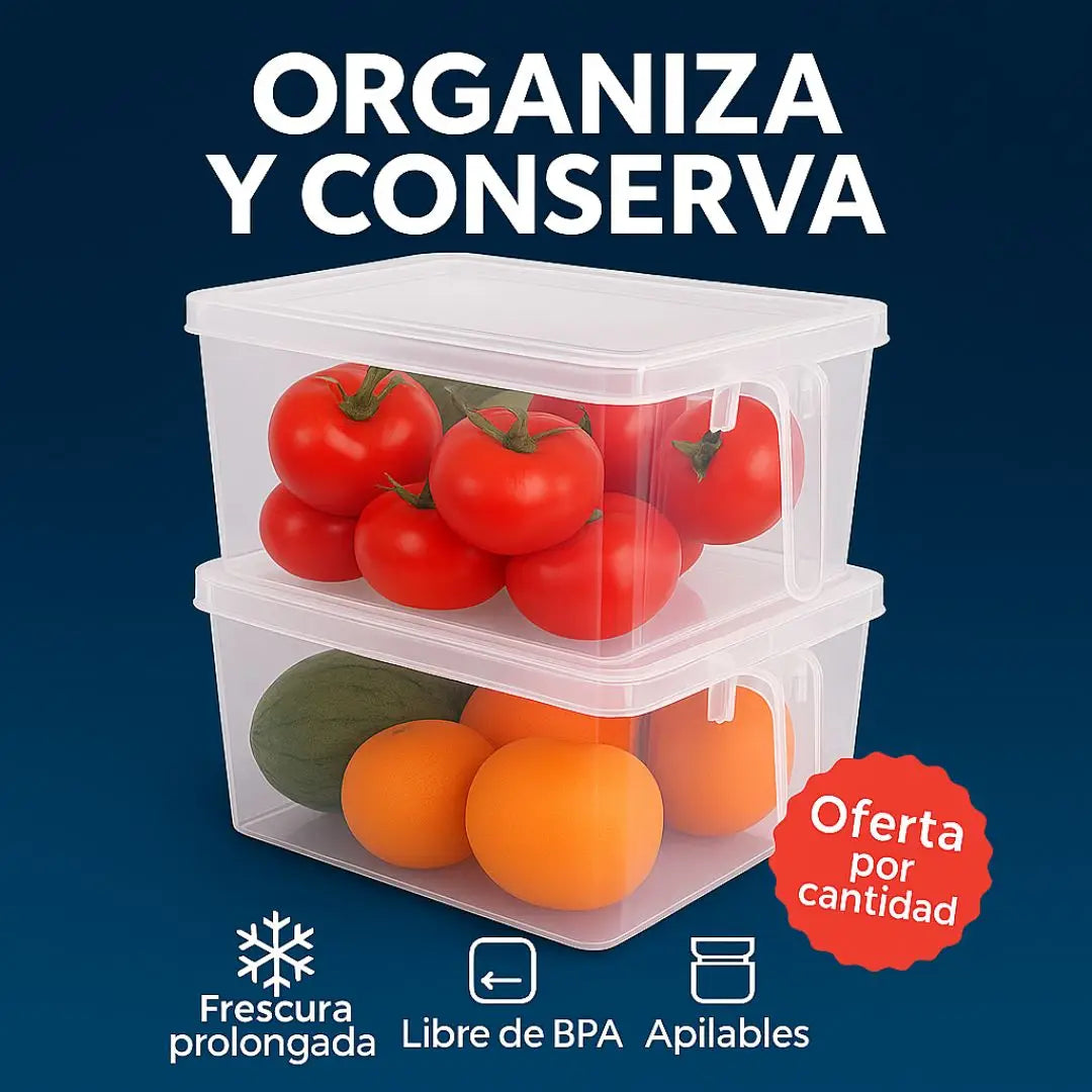 Frigofit® Organizadores Multiusos con tapa y manija
