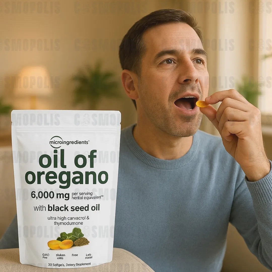 Aceite de Orégano + Comino Negro. 90 Cápsulas Blandas