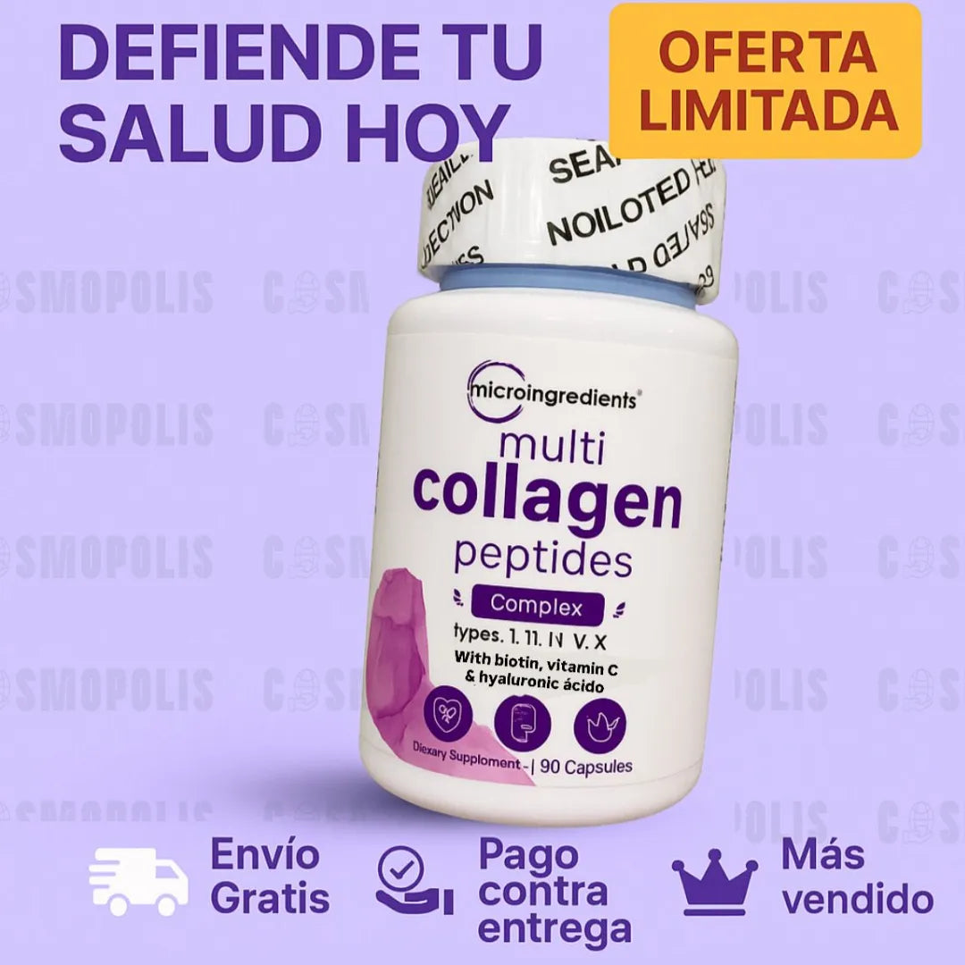 Microingredients® Multi Colágeno 8 en 1 - 90 Cápsulas