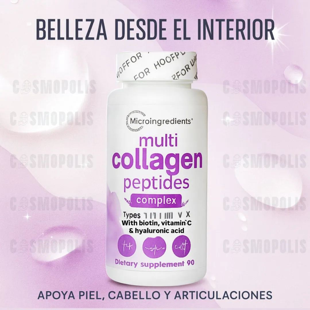Microingredients® Multi Colágeno 8 en 1 - 90 Cápsulas